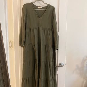 Universal Thread Green Bohemian Dress